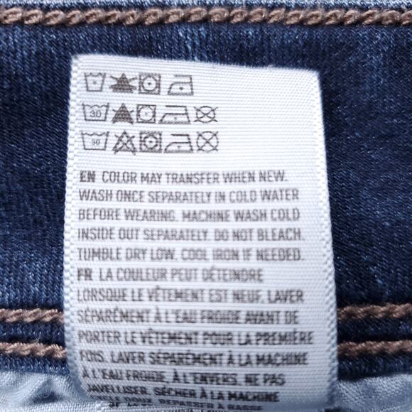 American Eagle Jeans Women 10L Dk Blue Kick Boot Classic Retro Casual Streetwear - Picture 12 of 13